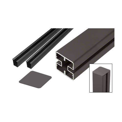 Matte Bronze Heavy-Duty Windscreen Post Kit - 48"