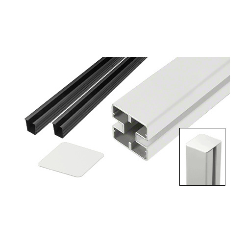 CRL HD72CKW Sky White Heavy-Duty Windscreen Post Kit - 72"