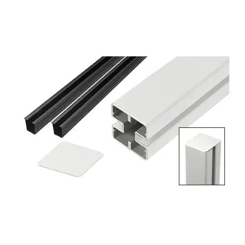 CRL HD72CKW Sky White Heavy-Duty Windscreen Post Kit - 72"