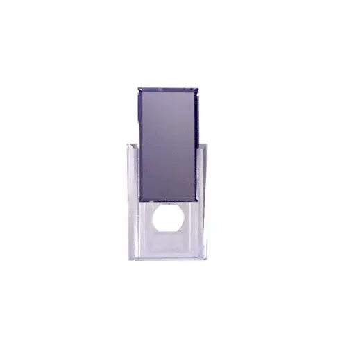 Single Duplex Switch Acrylic Mirror Hide-A-Plate Clear