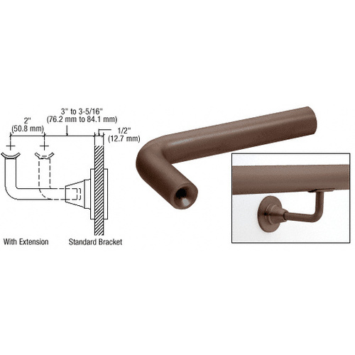 Dark Bronze Anodized Newport Series Extension Arms for HR2D Series Brackets