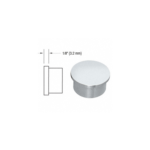 CRL HRH15ECM Mill Flat End Cap for 1-1/2" Outside Diameter Tubing