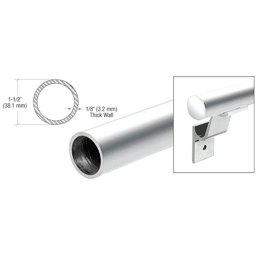 Custom Polished Stainless 1-1/2" Diameter Pipe Rail Tubing