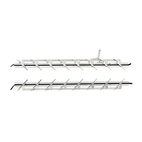 CRL JSH30 30" Jalousie Strip Hardware - 8 Blades Pair Aluminum