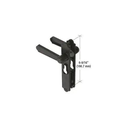 Black Screen and Storm Security Door Mortise Lock Levers for Academy Doors