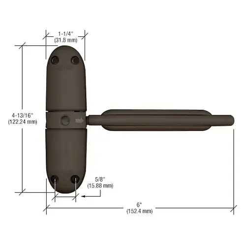 Brown Safety Spring Door Closer