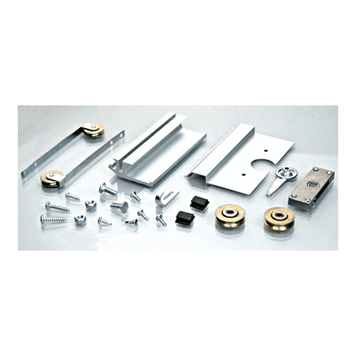 Satin Anodized 2-1/2" Super Heavy-Duty KDEX Series Extruded Screen Door Hardware Kit