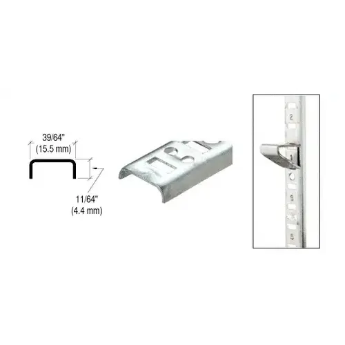 Brite Zinc 72" Flush or Surface Mount Standard