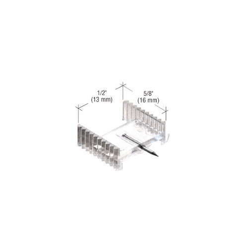 CRL L5648 Clear 1/2" x 5/8" Window Grid Retainers - Carded