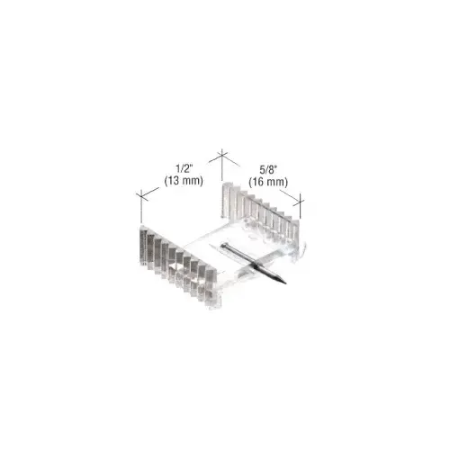 CRL L5648 Clear 1/2" x 5/8" Window Grid Retainers - Carded