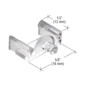 CRL L5839 Clear 5/8" x 1/2" Window Grid Retainers - Carded - pack of 6