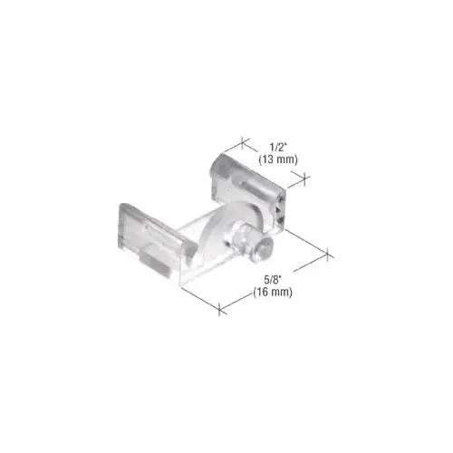 CRL L5839 Clear 5/8" x 1/2" Window Grid Retainers - Carded - pack of 6