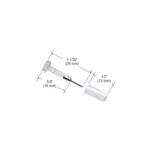 1-1/32" Window Grid Retainers Pins - Carded Clear