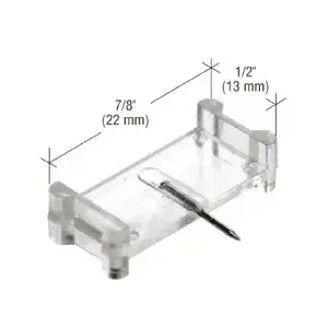 CRL L5915 Clear 1/2" x 7/8" Window Grid Retainers - Carded