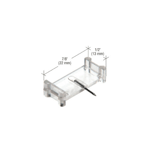 Clear 1/2" x 7/8" Window Grid Retainers - Carded