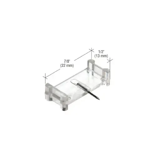 CRL L5915 Clear 1/2" x 7/8" Window Grid Retainers - Carded