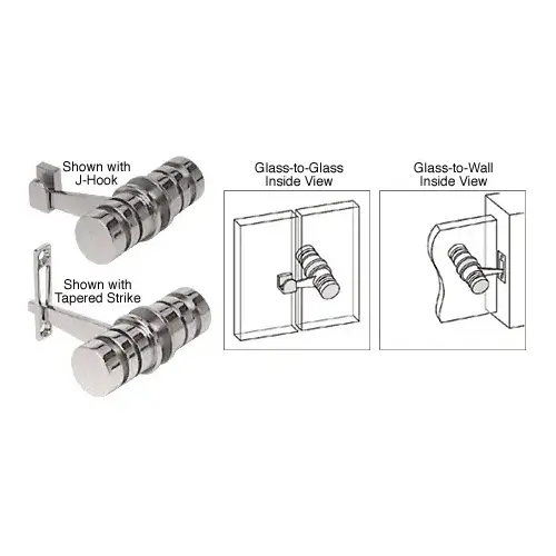 Brushed Nickel 180 Degree Knob Latch