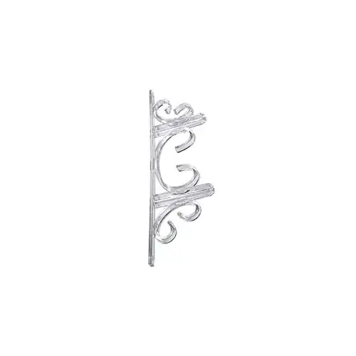 Clear Lucite 2-Shelf Decorative Multi-Shelf Brackets Pair