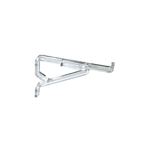 Clear Lucite 10" Deluxe Shelf Brackets Pair