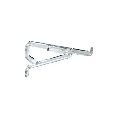 Clear Lucite 12" Deluxe Shelf Brackets Pair