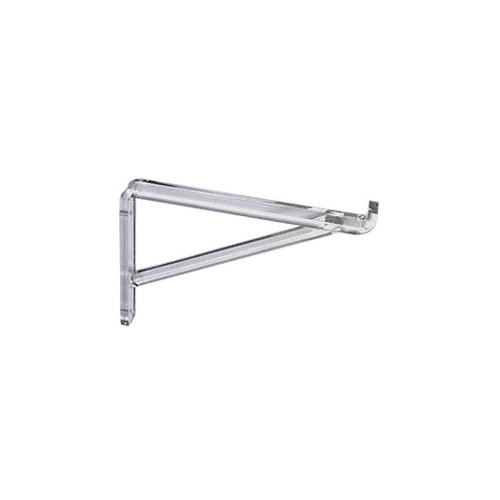 Clear Lucite 8" Shelf Brackets Pair