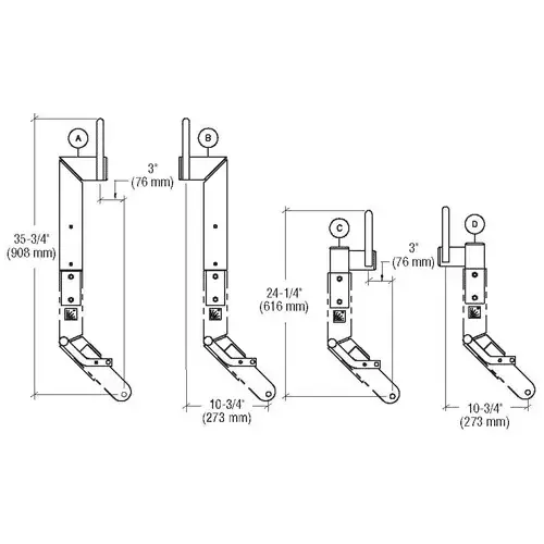 CRL LB6AL0 Wood's Manual Rotator/Tilter Lifter Options