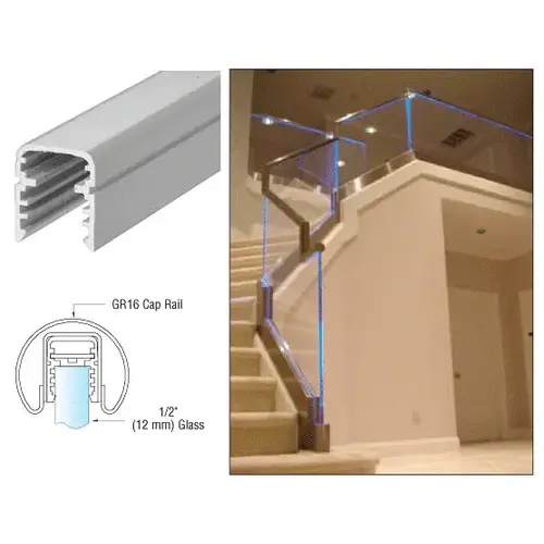 CRL LEDCR6 72" LED Rail Insert Only White