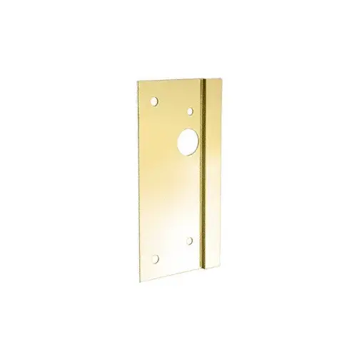 Polished Brass 4" x 10" Left Hand Center Lock Latch Guard