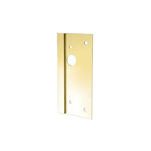 Polished Brass 4" x 10" Right Hand Center Lock Latch Guard