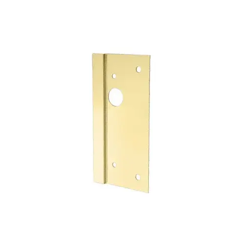 Satin Brass 4" x 10" Right Hand Center Lock Latch Guard