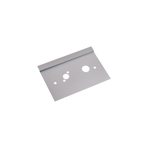 Brushed Stainless 6" x 10" Right Hand Center Lock Latch Guard