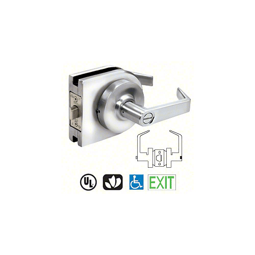 CRL LH40PS Polished Stainless Grade 1 Lever Lock Housing - Privacy