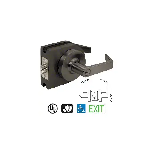 Dark Bronze Grade 2 Lever Lock Housing - Entrance