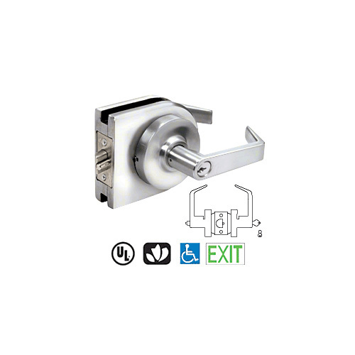 CRL LH50PS Polished Stainless Grade 1 Lever Lock Housing - Entrance