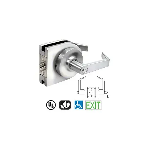 Polished Stainless Grade 1 Lever Lock Housing - Entrance