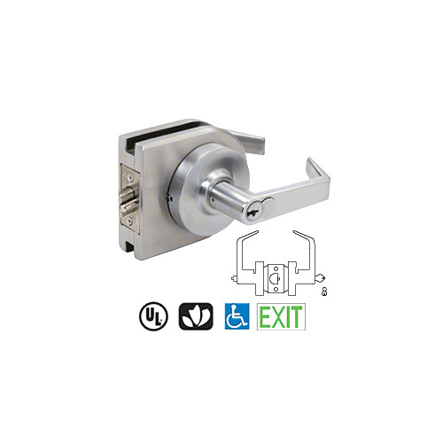 CRL LH52BS Brushed Stainless Grade 1 Lever Lock Housing - 7-PIN SFIC Entrance