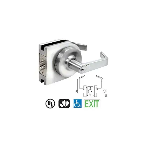 Polished Stainless Grade 1 Lever Lock Housing - 7-PIN SFIC Entrance