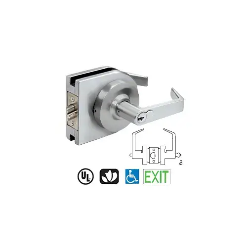 Satin Anodized Grade 2 Lever Lock Housing - 7-Pin SFIC Entrance