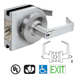 CRL LH52SA Satin Anodized Grade 1 Lever Lock Housing - 7-Pin SFIC Entrance