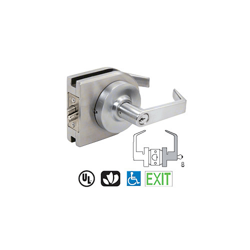 Brushed Stainless Grade 1 Lever Lock Housing - Storeroom