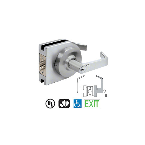 Satin Anodized Grade 2 Lever Lock Housing - 7-Pin SFIC Storeroom