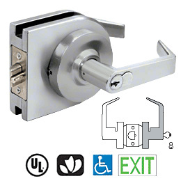 CRL LH72SA Satin Anodized Grade 1 Lever Lock Housing - 7-Pin SFIC Storeroom