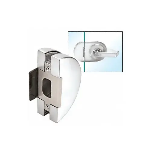 Polished Stainless Steel Lever Lock Glass Keeper