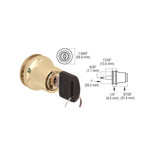 Brass Lock for Cabinet Glass Door