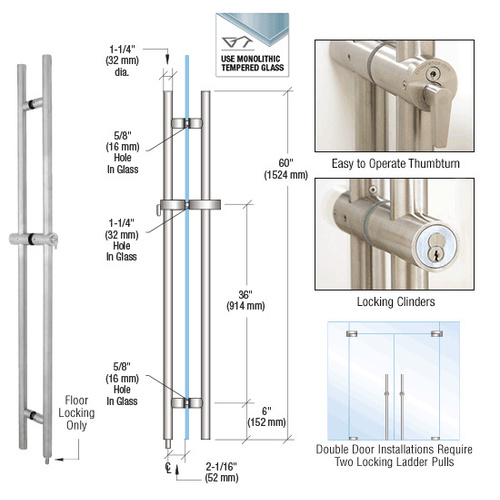 CRL LLPA60BS 316 Brushed Stainless 60