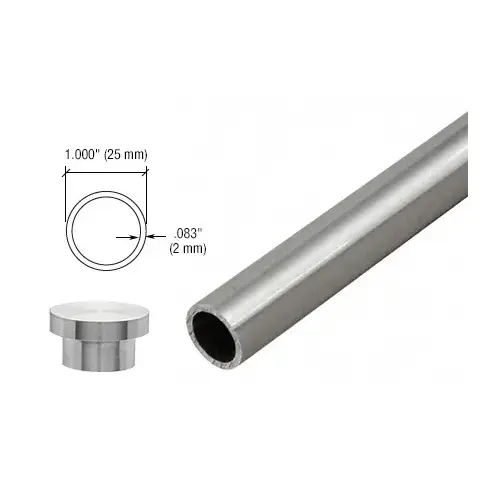 Brushed Stainless Steel Laguna Series Top Sliding Tube