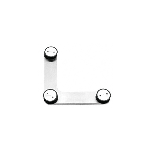 CRL LS6BS Brushed Stainless Laguna Series Transom/Sidelite Support Bracket