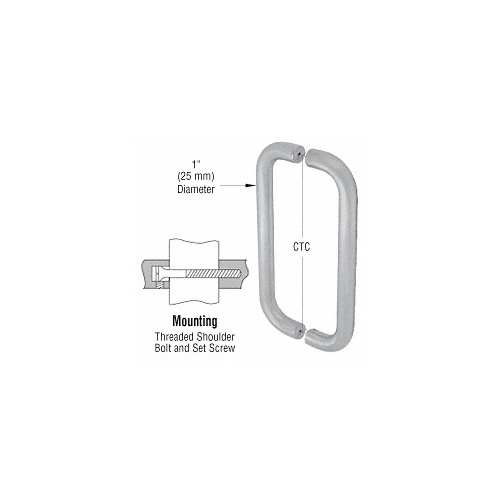 8" Clear Anodized Straight Back-to-Back Pull Handles