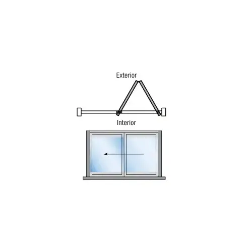 Black Powder Coat S80 Monterey Thermally Broken Bi-Fold 2 Panel Right Hand Exterior Swing with Flush Sill