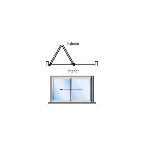 Black Powder Coat S80 Monterey Thermally Broken Bi-Fold 2 Panel Left Hand Exterior Swing with Raised Sill